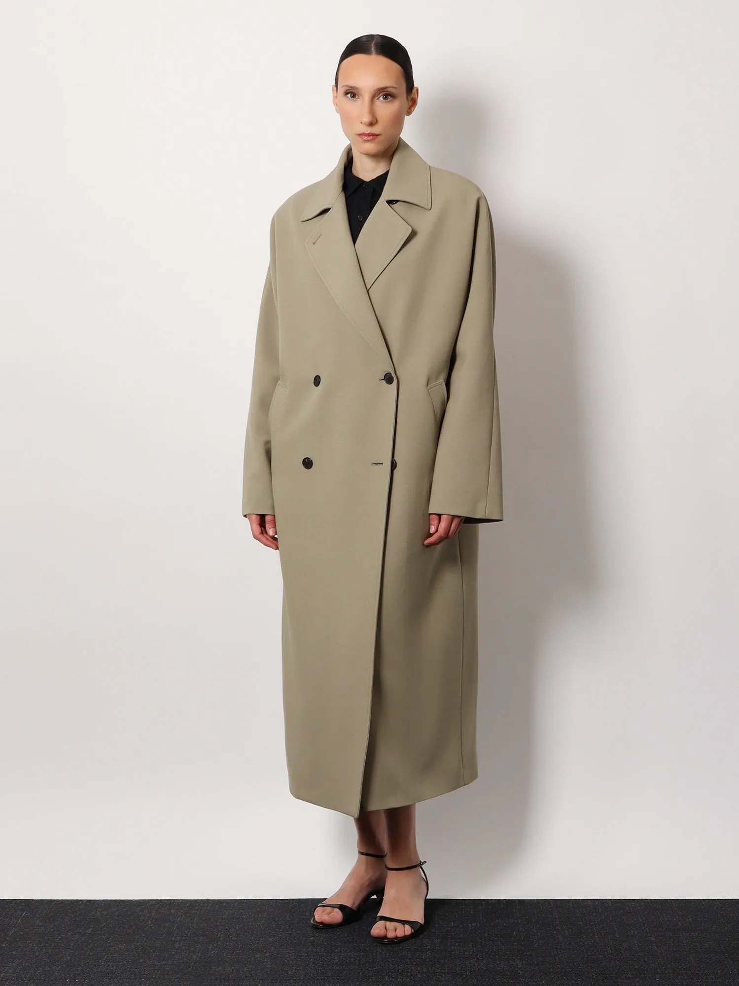 The Row Sable Oversize Wool Coat