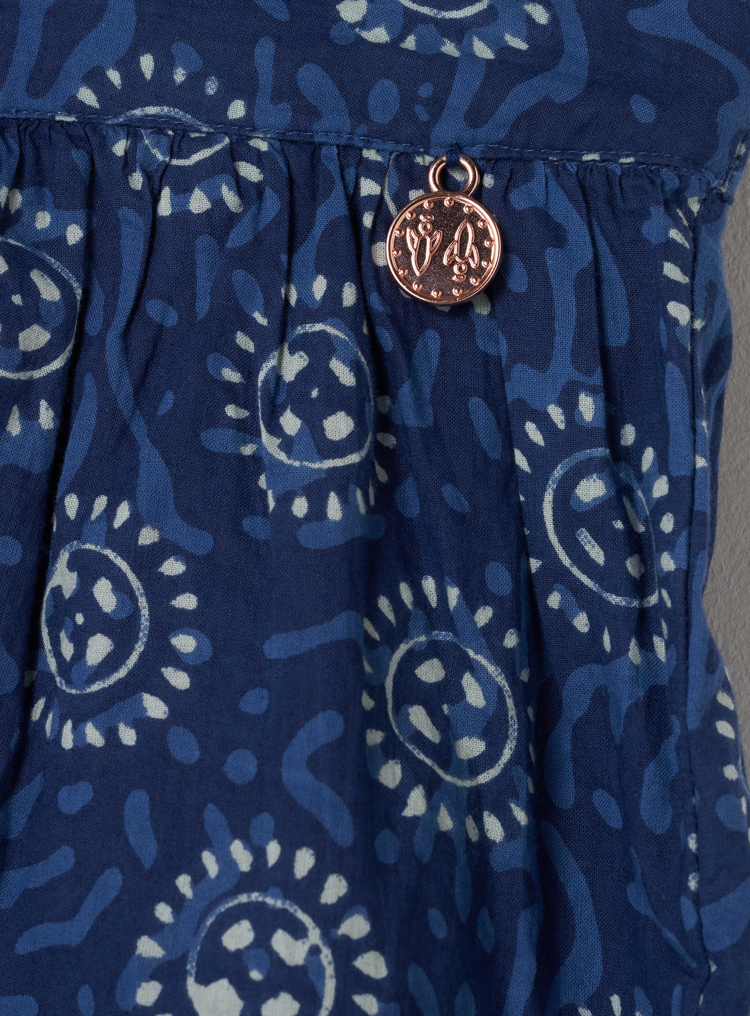 Thea Blue Batik Short