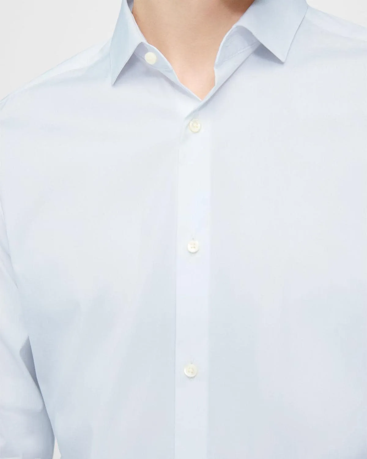 Theory Sylvain Shirt in Good Cotton - Olympic