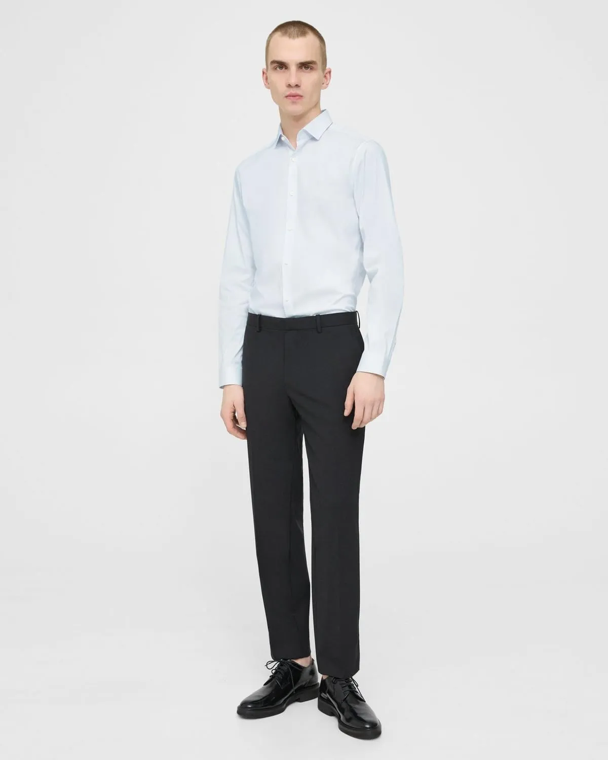 Theory Sylvain Shirt in Good Cotton - Olympic