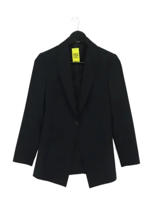 Theory Women's Blazer UK 4 Black Wool with Elastane, Other