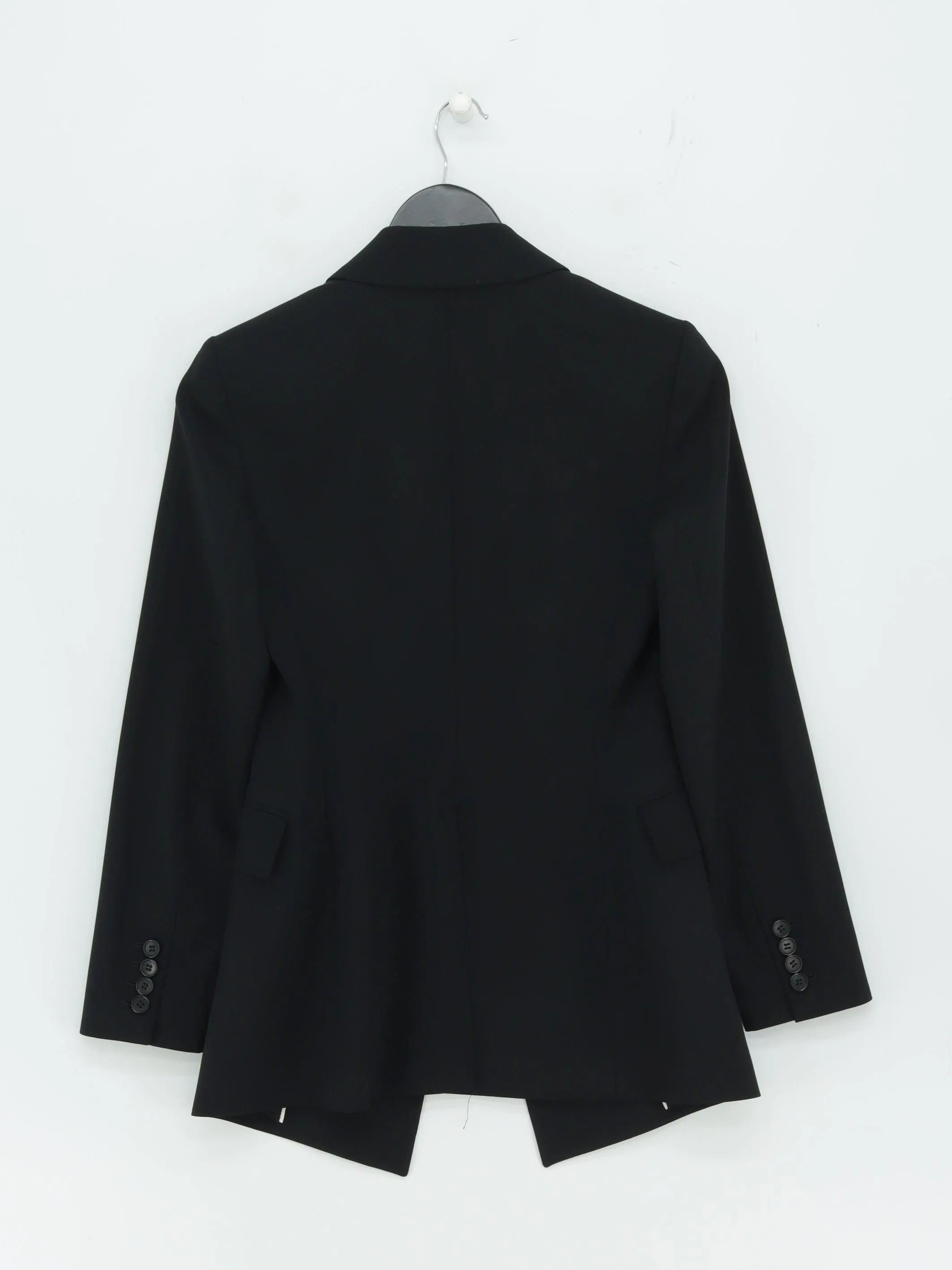 Theory Women's Blazer UK 4 Black Wool with Elastane, Other