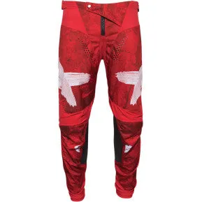 THOR Pulse HZRD Pants - Red/White