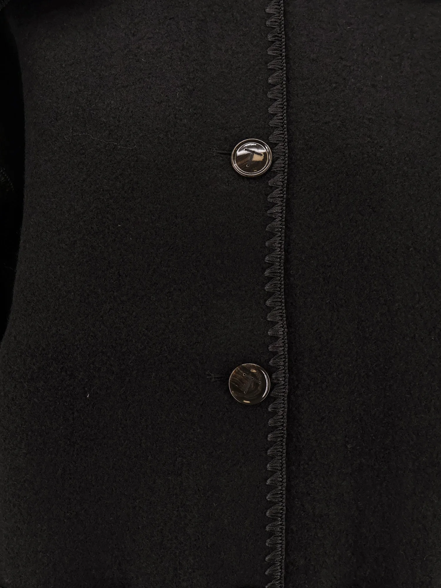 Toteme Wool Blend Coat With Embroidery And Scarf