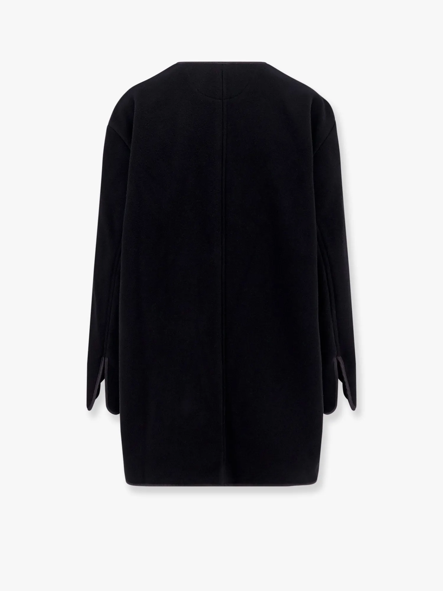 Toteme Wool Blend Coat With Lateral Slits