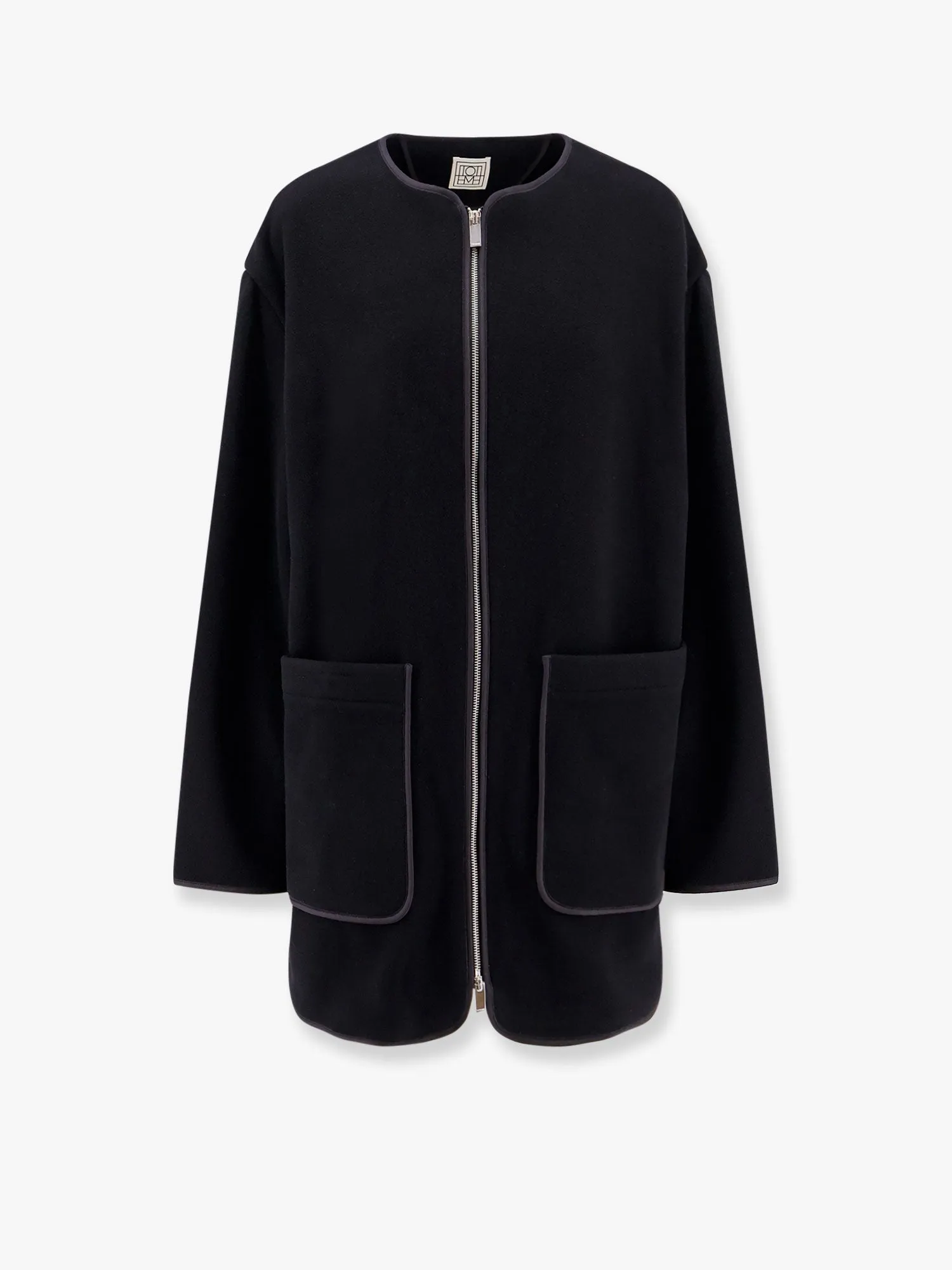 Toteme Wool Blend Coat With Lateral Slits