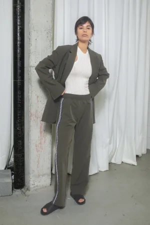 Track Pants - Loden with corded stripes