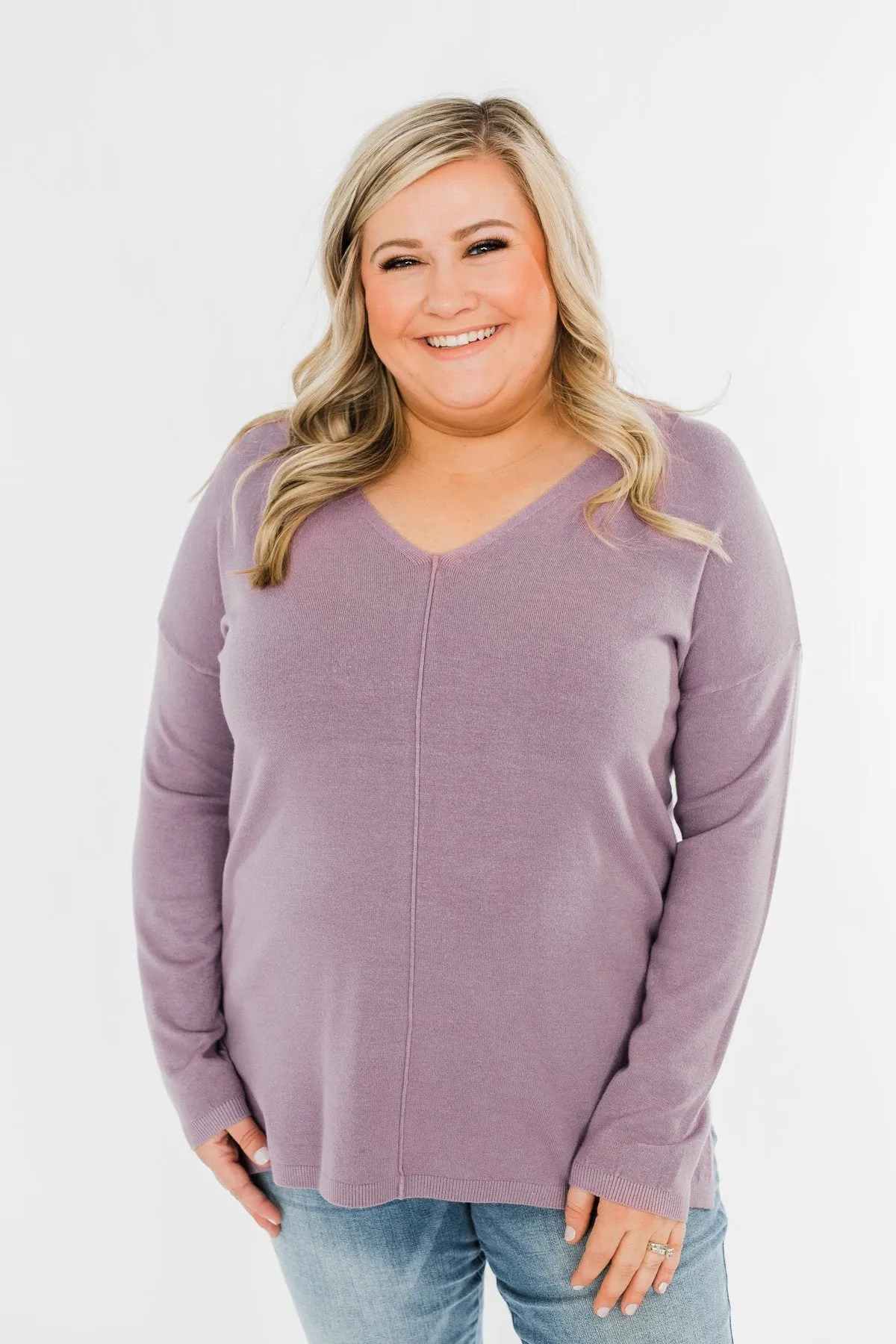 Truly Yours Sweater- Lavender
