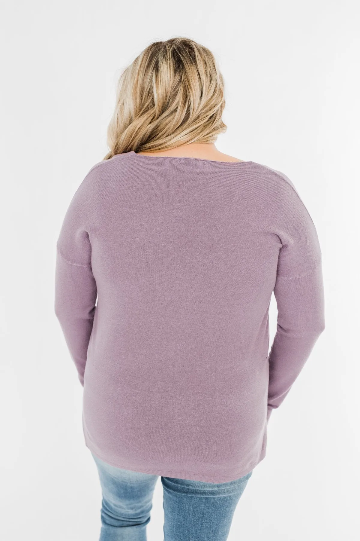 Truly Yours Sweater- Lavender