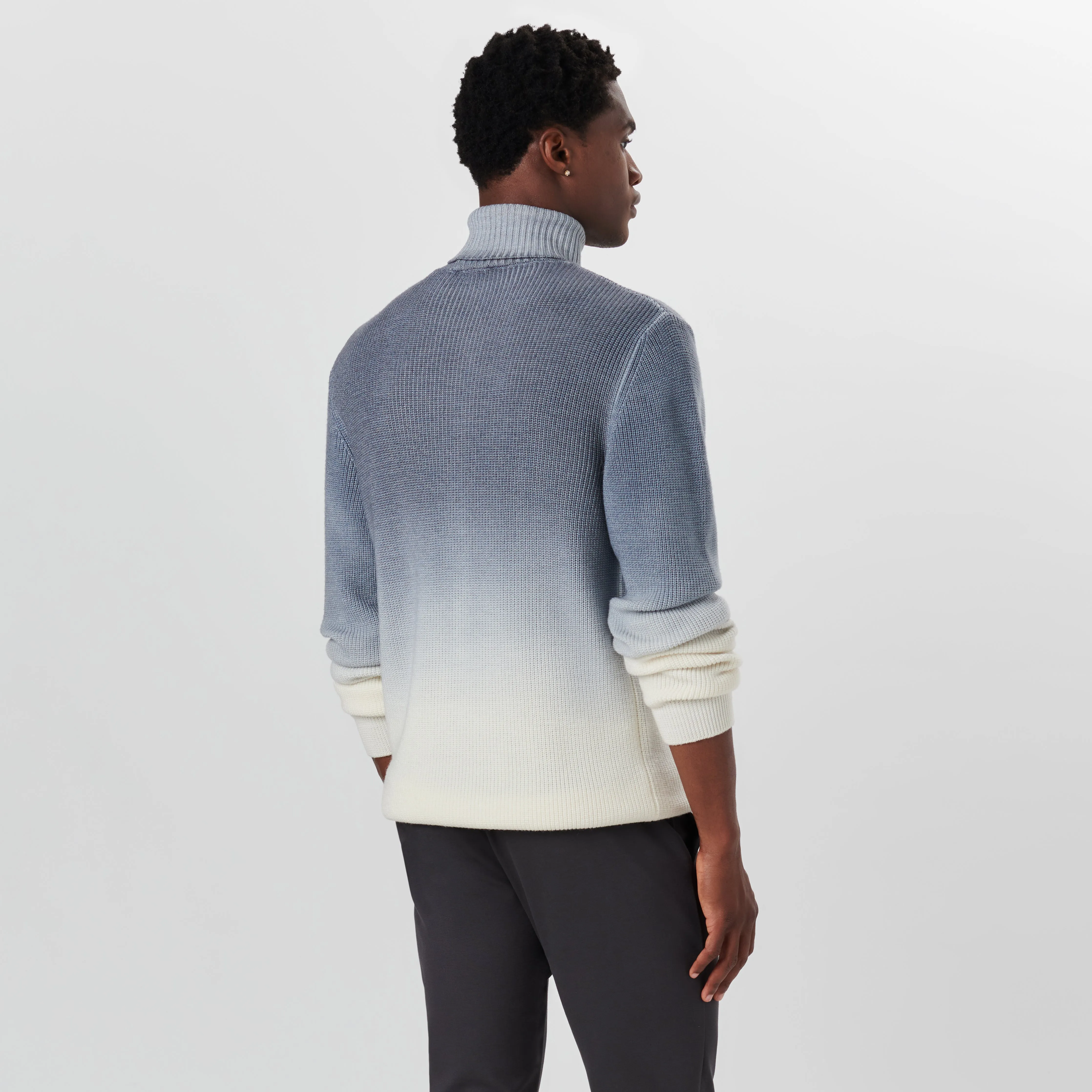 Turtle Neck Dip Dyed Ombre Sweater