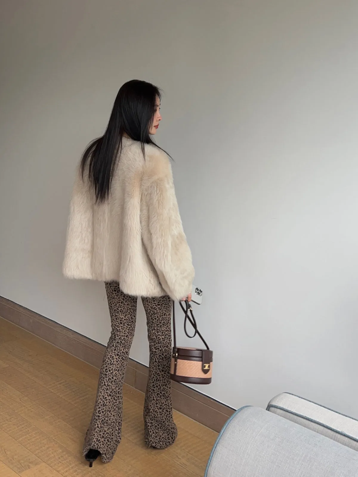 Tuscan Lambswool Fur Coat