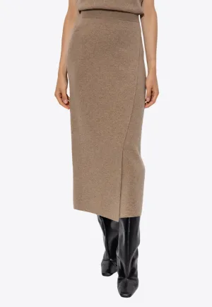 Umbria Wool Midi Skirt