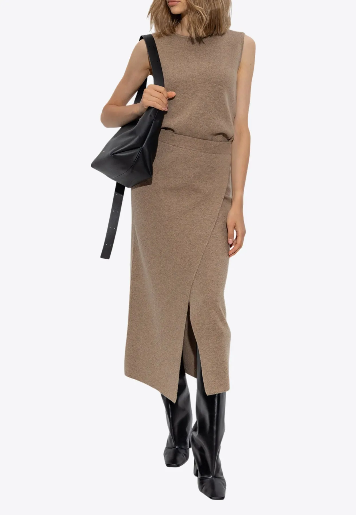 Umbria Wool Midi Skirt