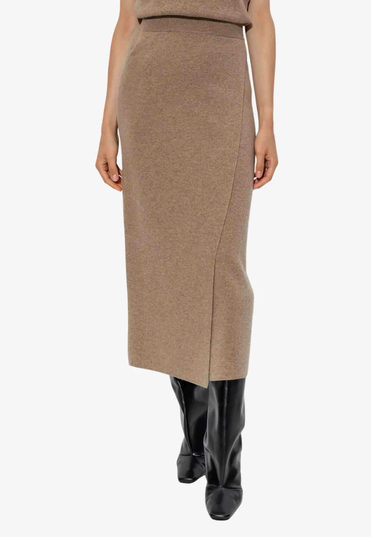 Umbria Wool Midi Skirt