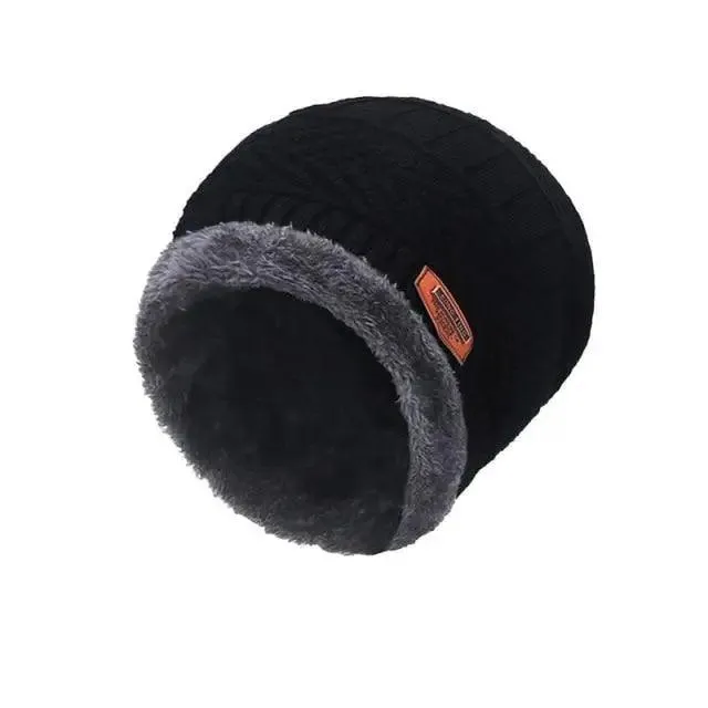 Unisex Winter Scarf Warm Beanies Breathable Hats One Size For Boys Modern Design Cap And Scarf Sets