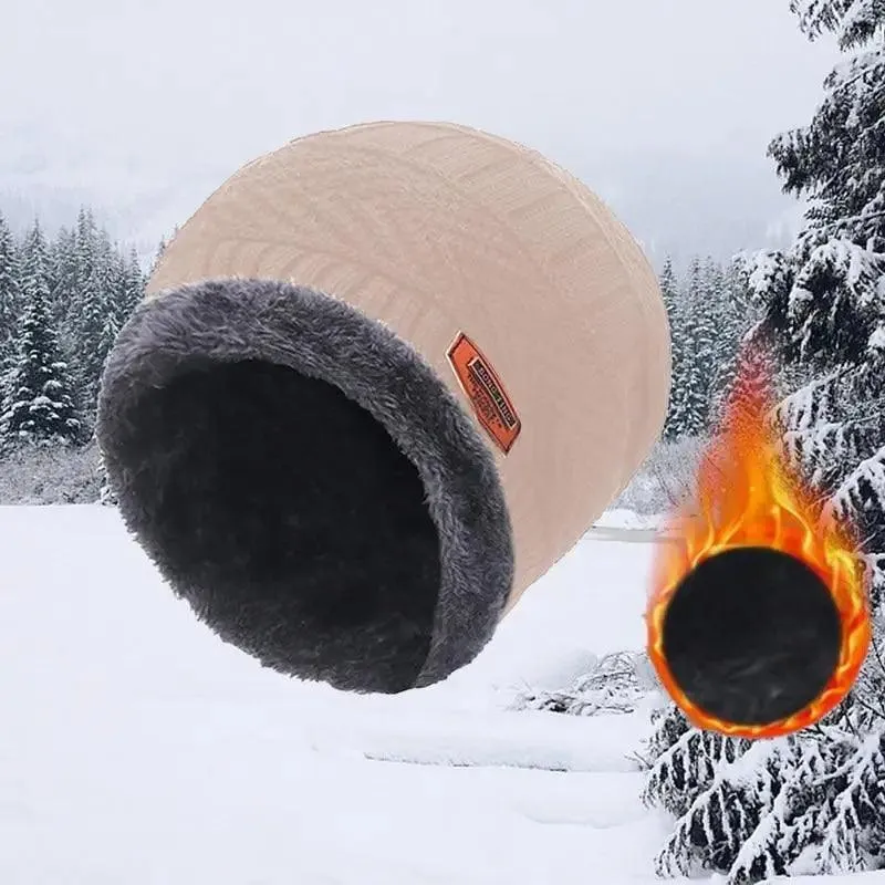 Unisex Winter Scarf Warm Beanies Breathable Hats One Size For Boys Modern Design Cap And Scarf Sets