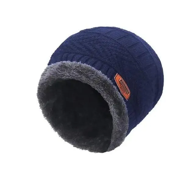 Unisex Winter Scarf Warm Beanies Breathable Hats One Size For Boys Modern Design Cap And Scarf Sets