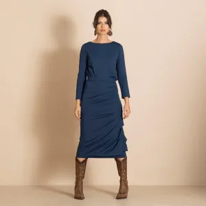 velocity ruched pencil skirt