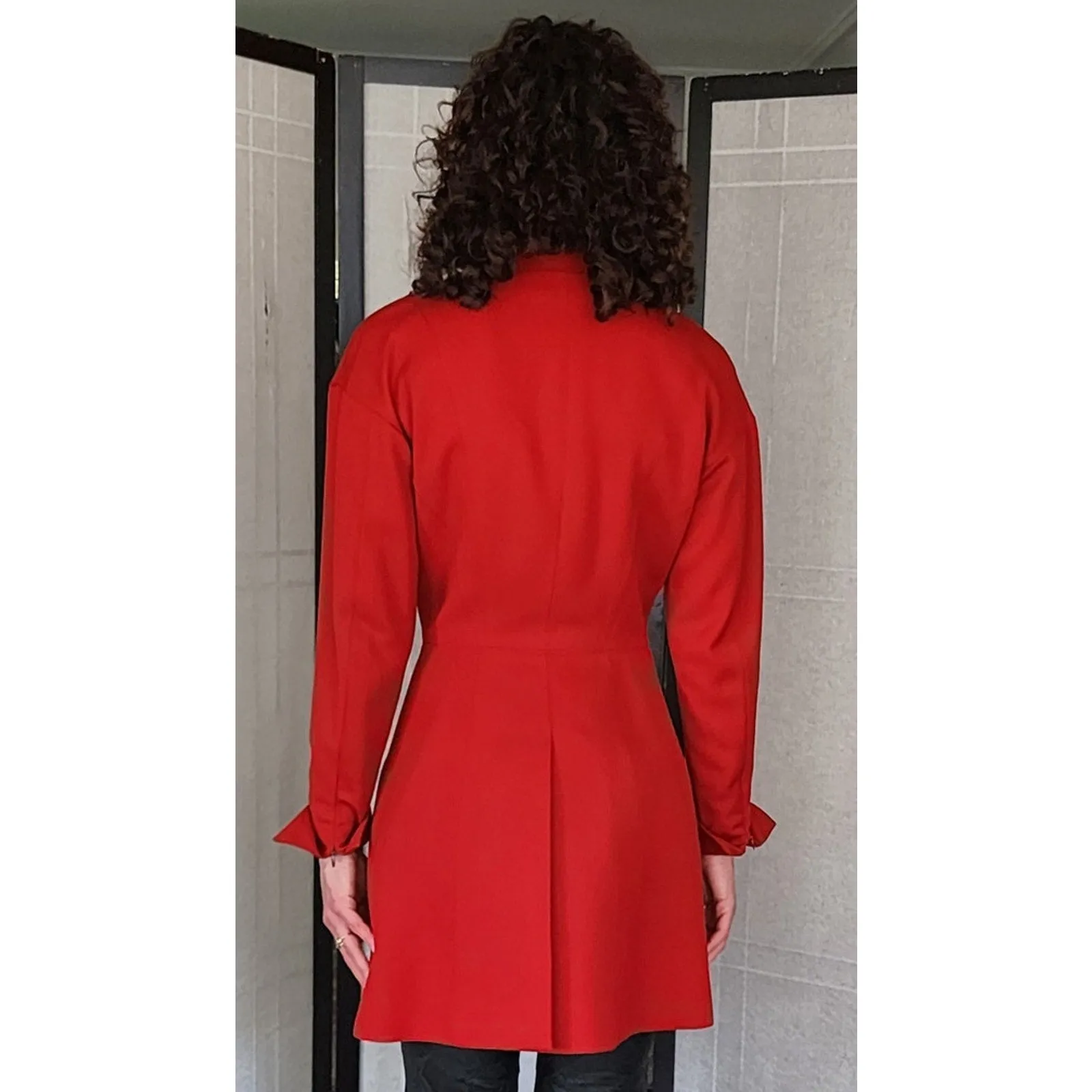 Vintage 90s Karl Lagerfeld Blazer Red Wool Jacket