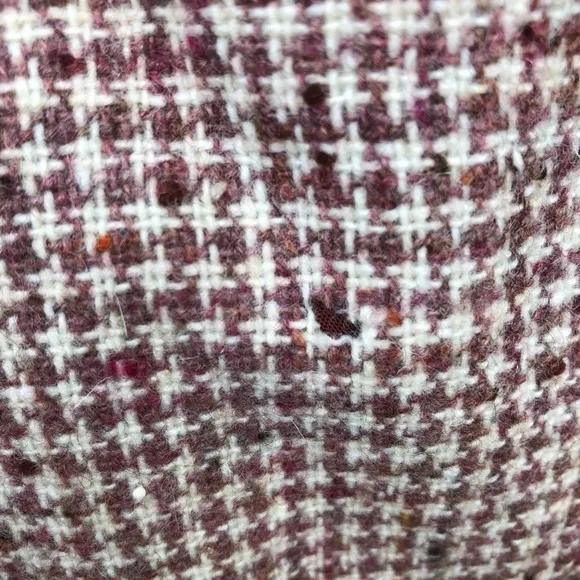 Vintage wool houndstooth pencil skirt &amp;  blazer jacket suit
