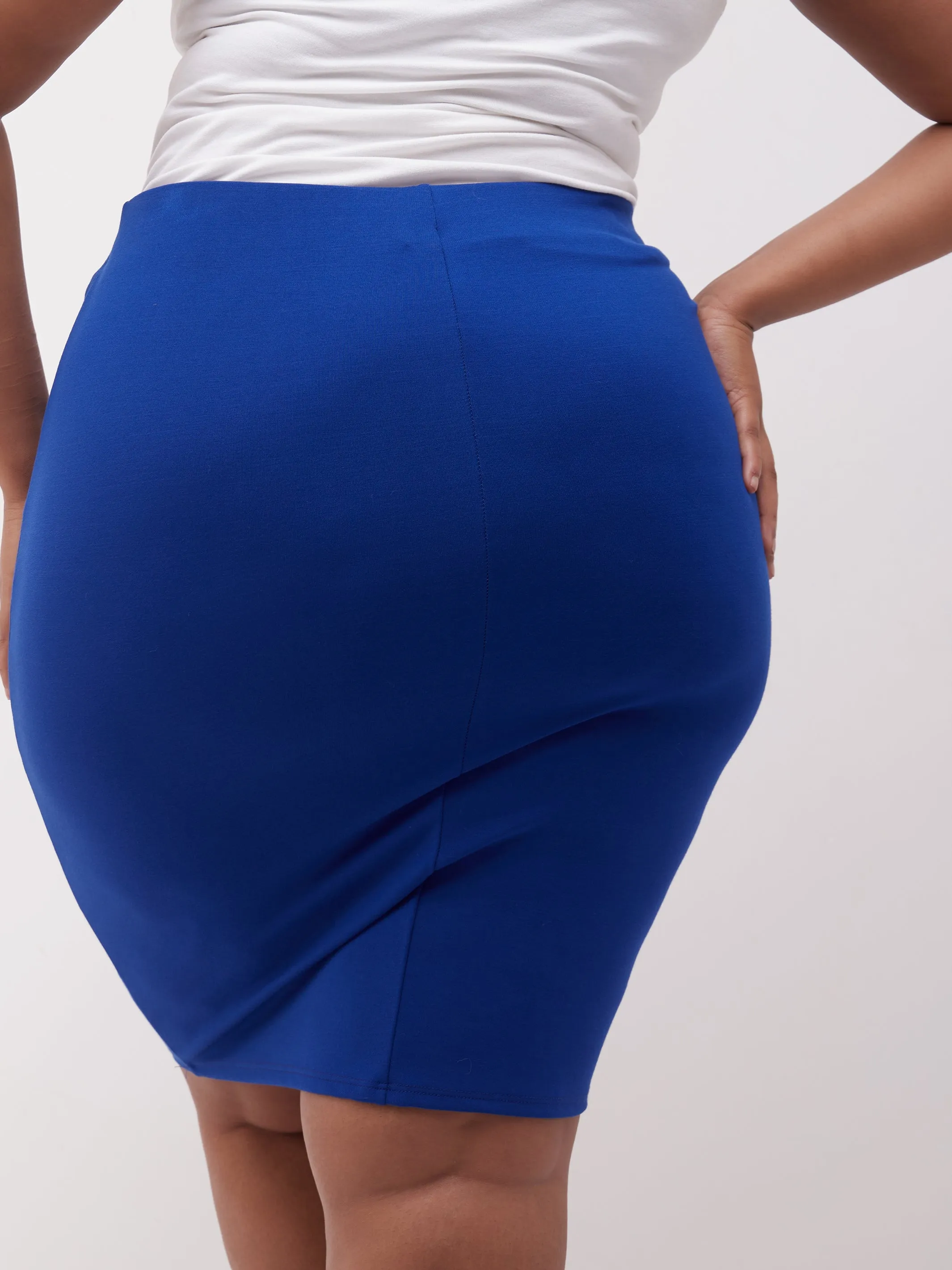 Vivo Basic Pencil Skirt - Royal Blue
