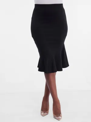 Vivo Lalea Tulip Pencil Skirt - Black