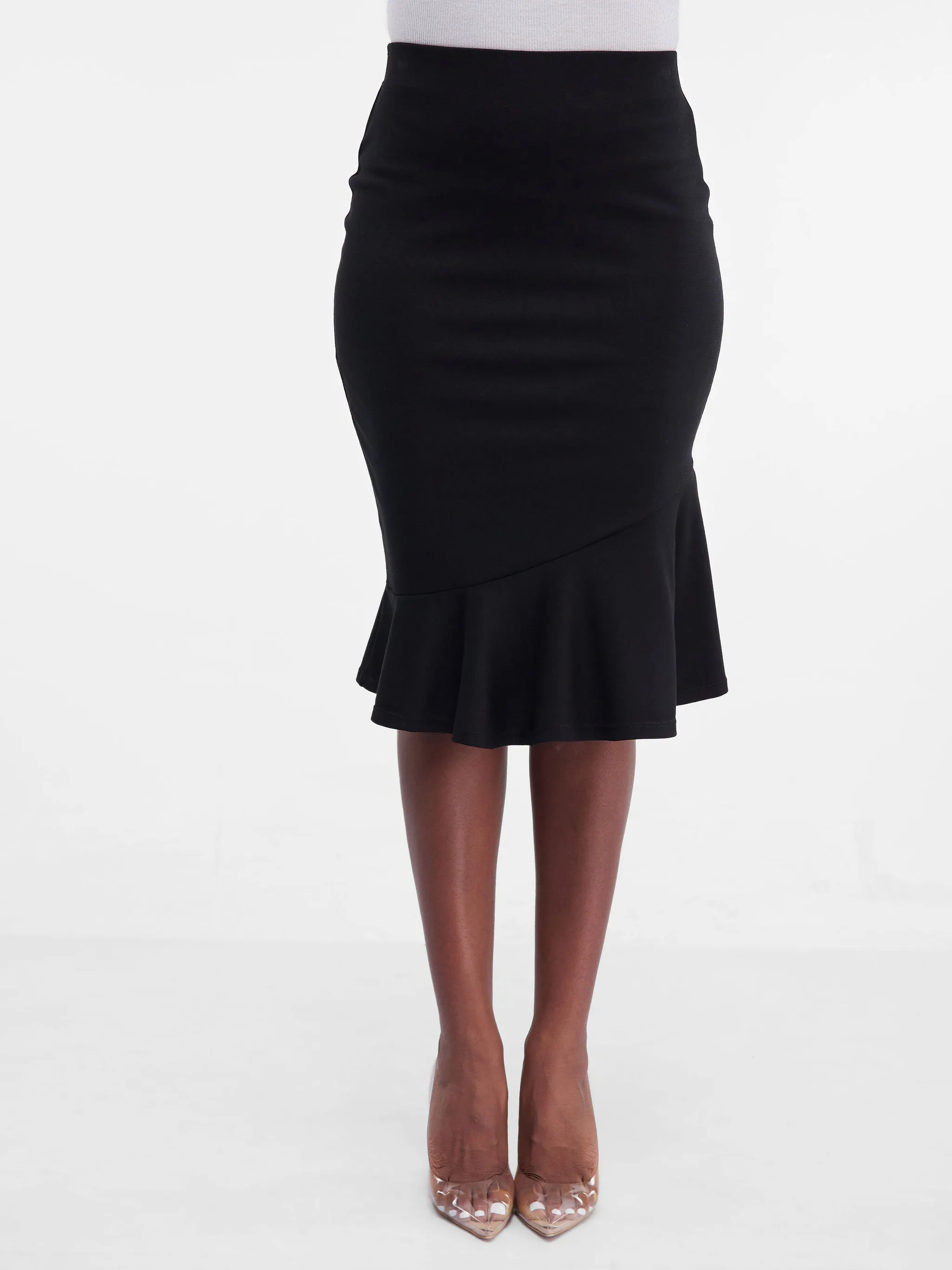 Vivo Lalea Tulip Pencil Skirt - Black