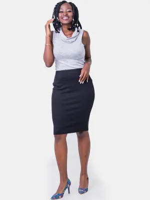 Vivo Roza Pencil Skirt - Black