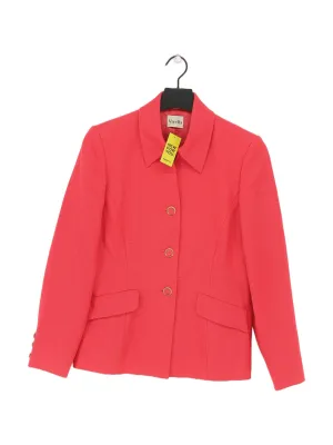 Viyella Women's Blazer UK 8 Pink Wool with Linen, Other