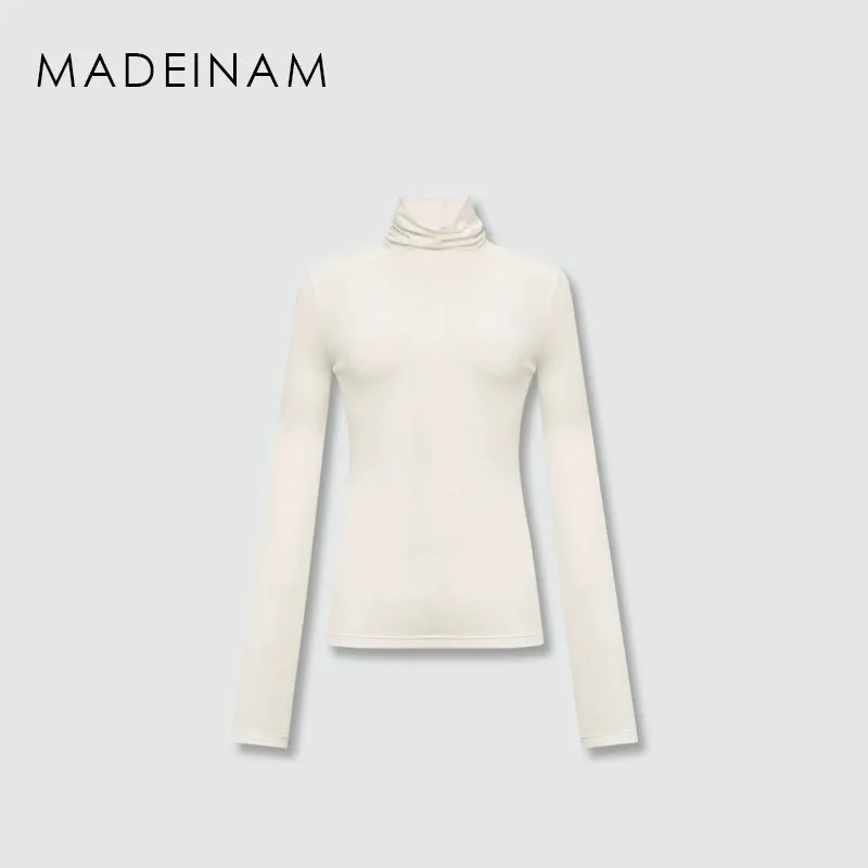 Warm Lyocell Blend Turtleneck
