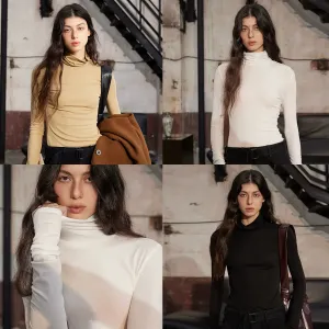 Warm Lyocell Blend Turtleneck