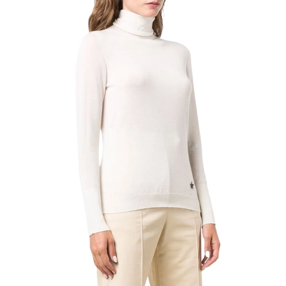 White Cashmere Turtleneck