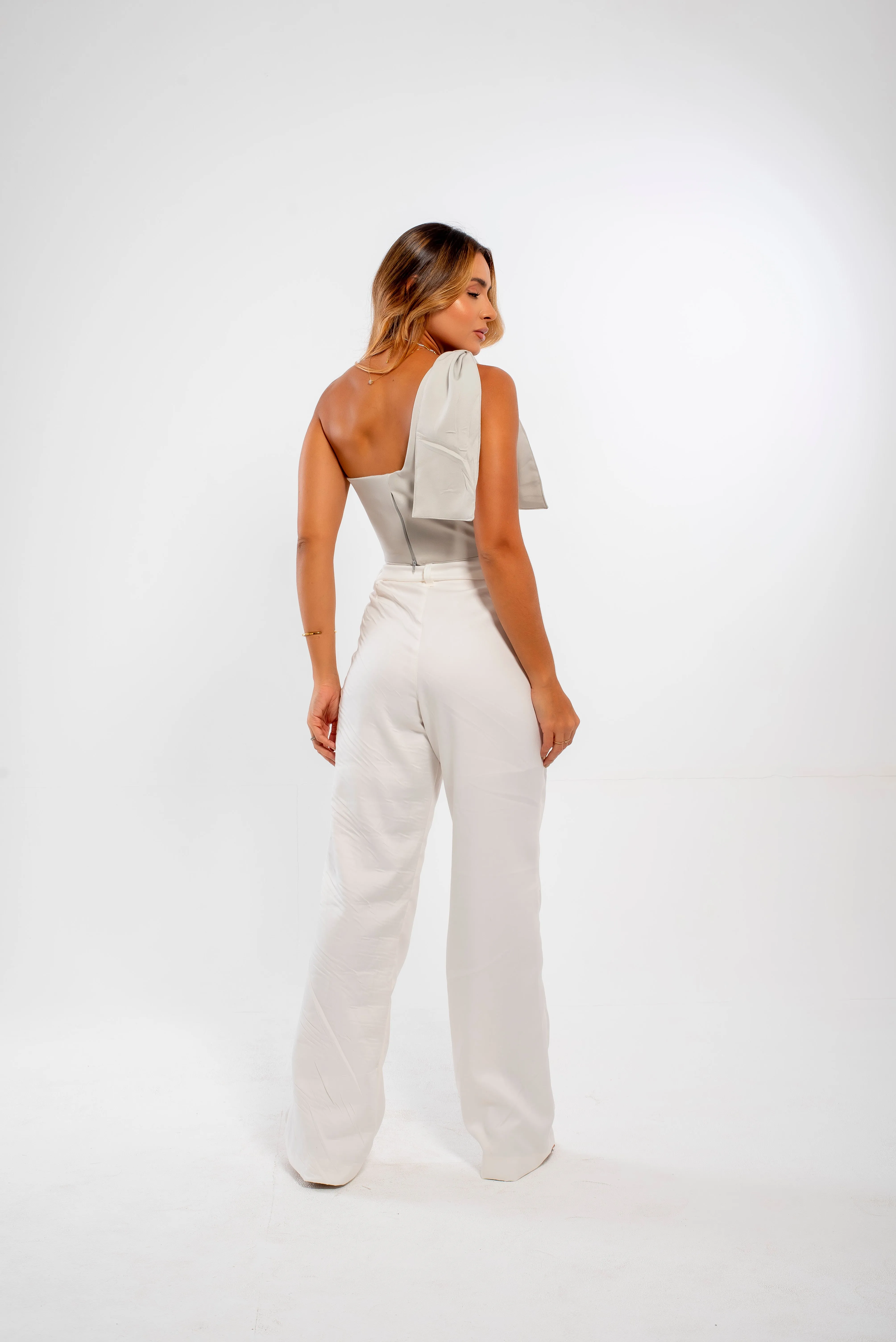 White Classic Tailored Pants