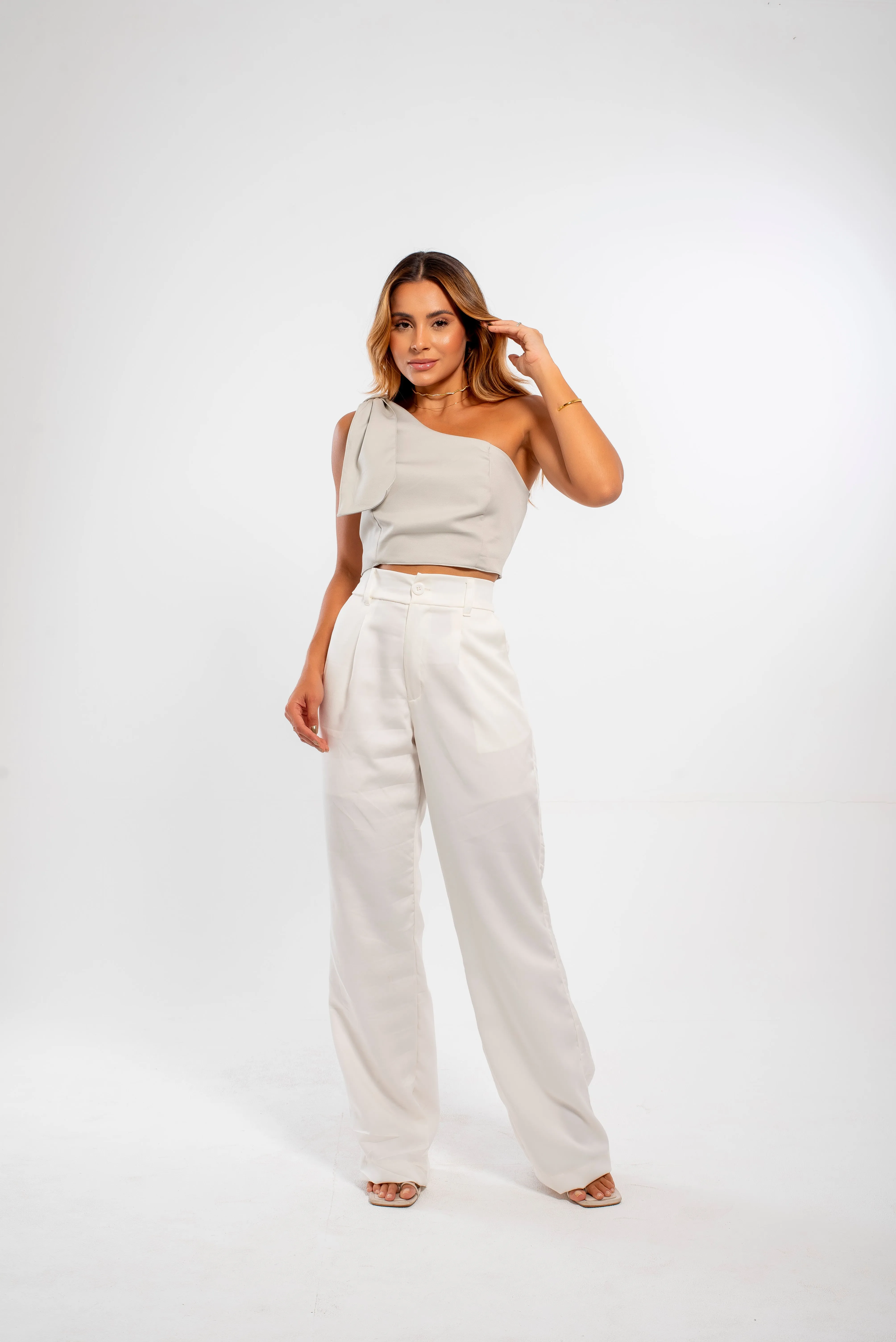 White Classic Tailored Pants