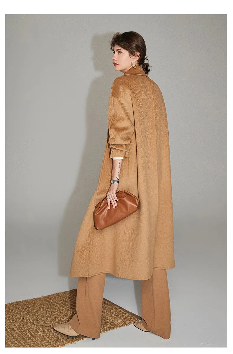 winter autumn clothes ladies luxury long wool trench coat women