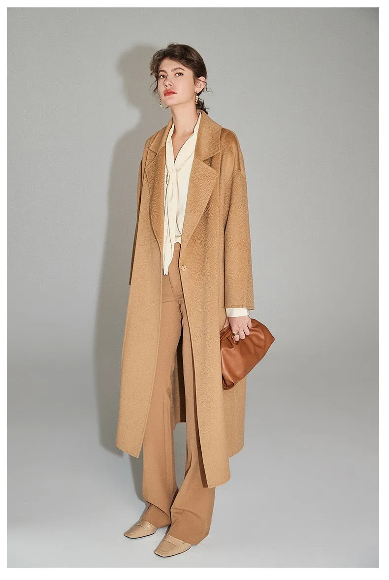 winter autumn clothes ladies luxury long wool trench coat women