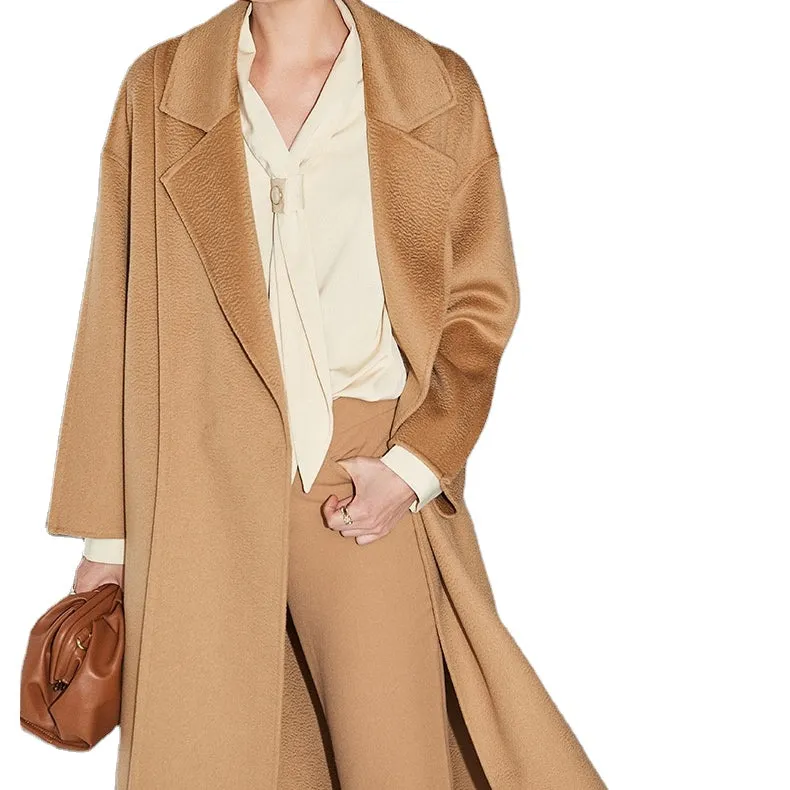 winter autumn clothes ladies luxury long wool trench coat women