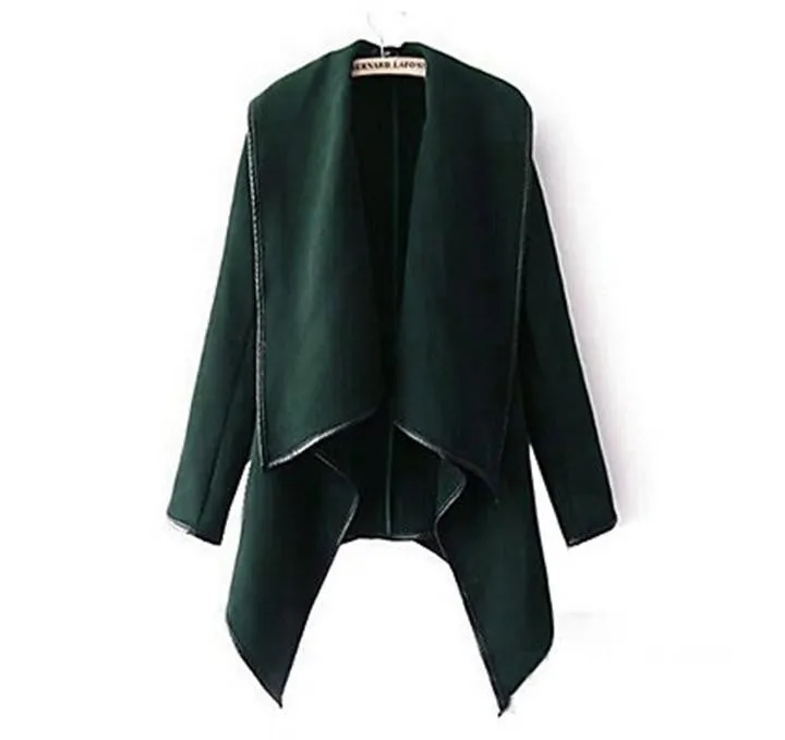 women woolen coat windbreaker jacket Slim female wool Trench coats cardigan 9 colors