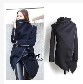 women woolen coat windbreaker jacket Slim female wool Trench coats cardigan 9 colors