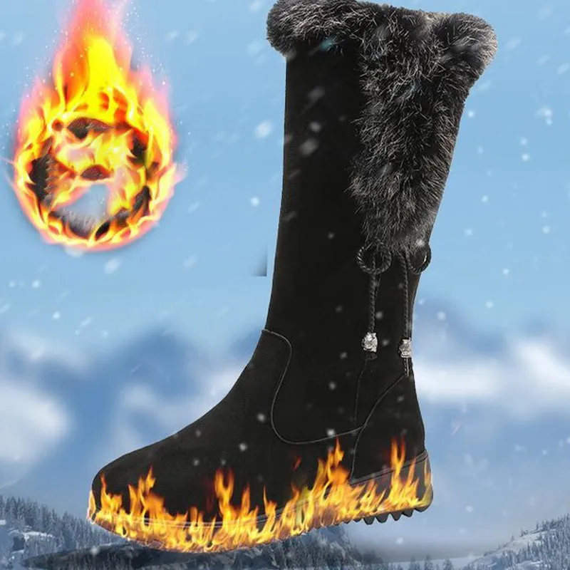 Women's Convenient Warm Anti-Slip Wear-Resistant Mid-Calf Boots