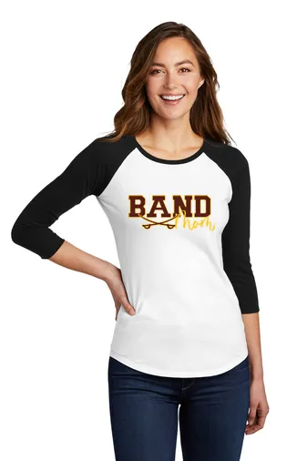 Women's FItted 3/4-Sleeve Raglan