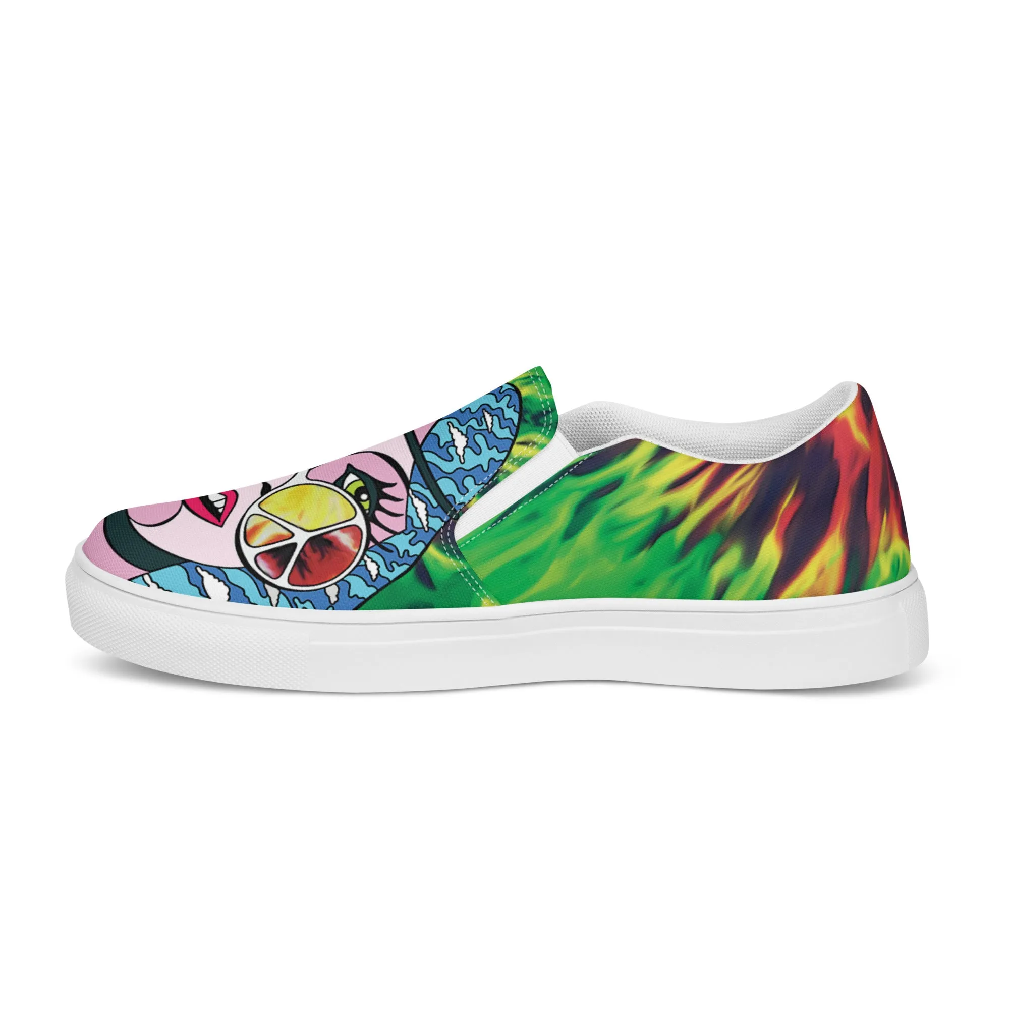 Women’s slip-on canvas shoes - Psychedelic Girl SG010