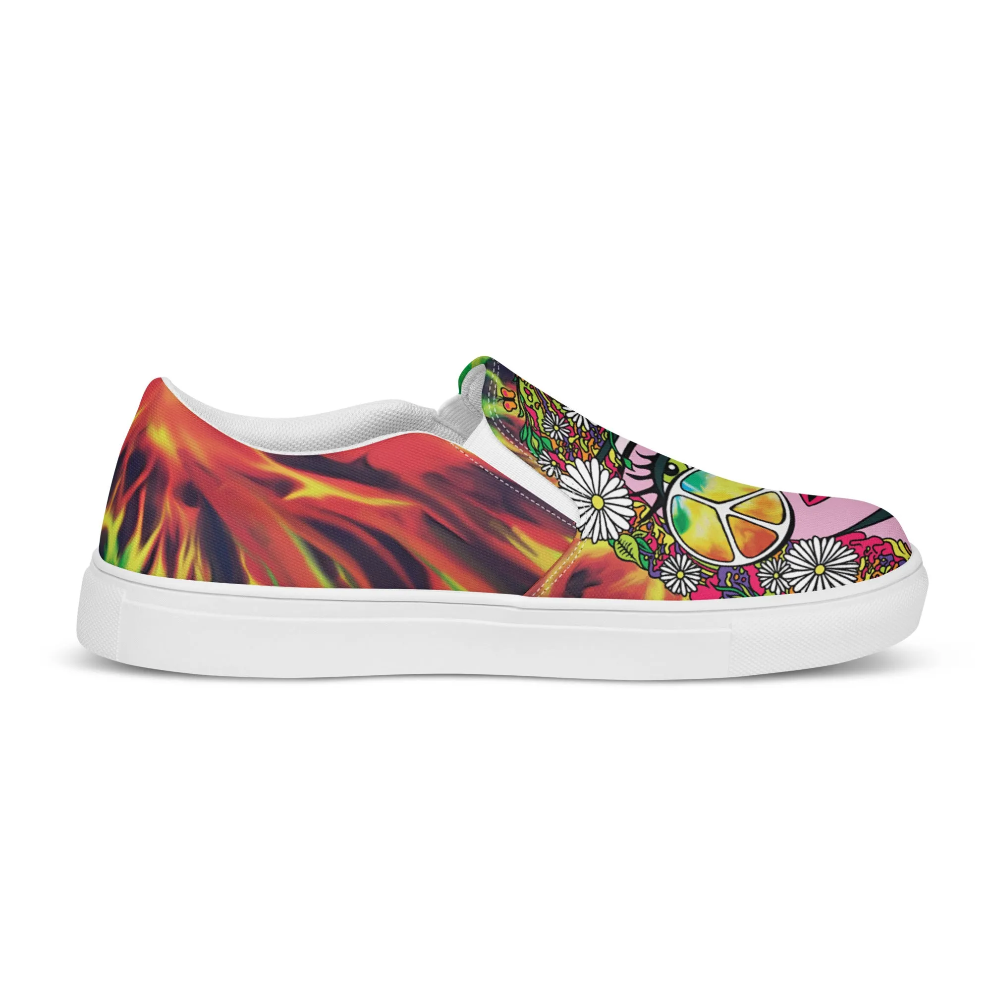 Women’s slip-on canvas shoes - Psychedelic Girl SG010