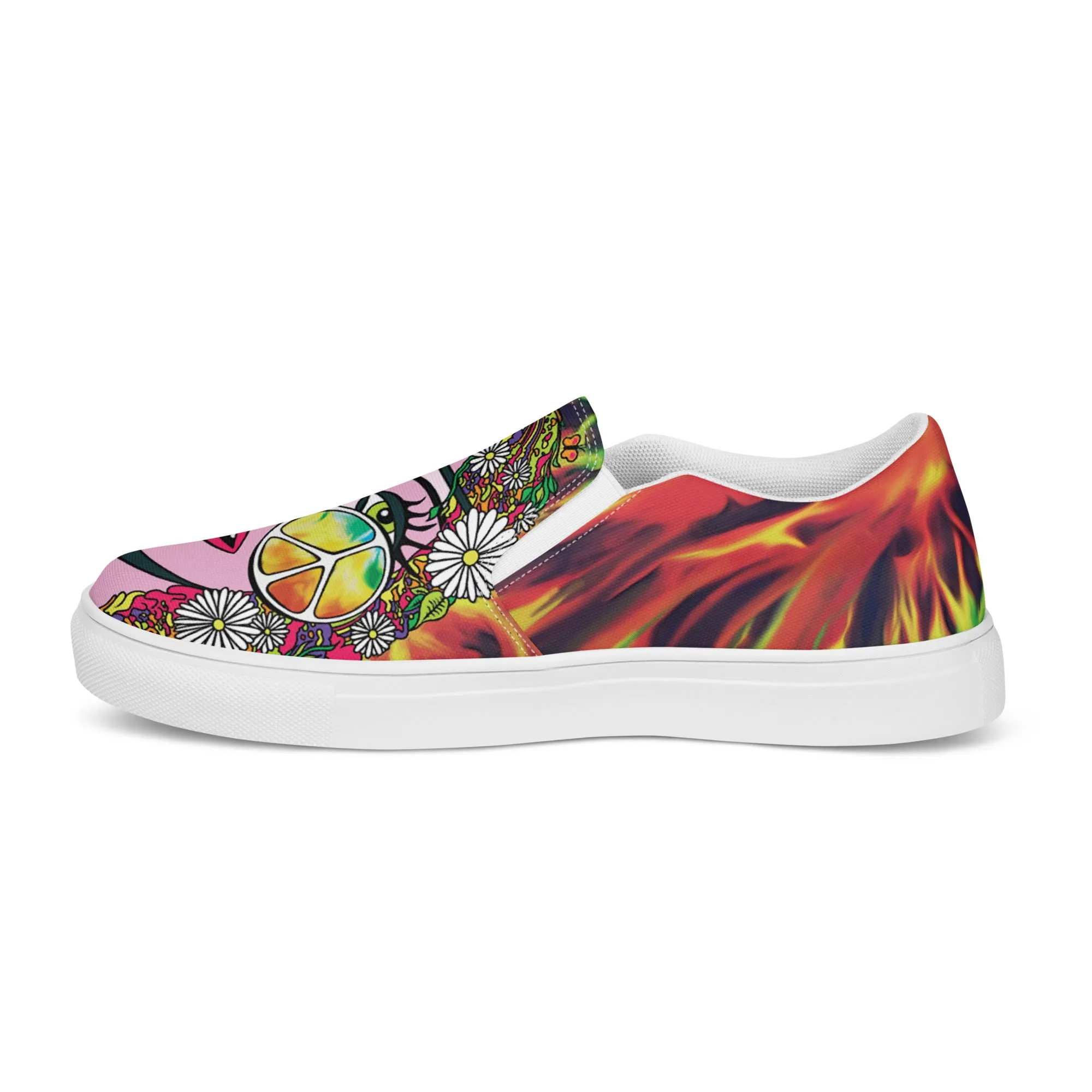 Women’s slip-on canvas shoes - Psychedelic Girl SG010