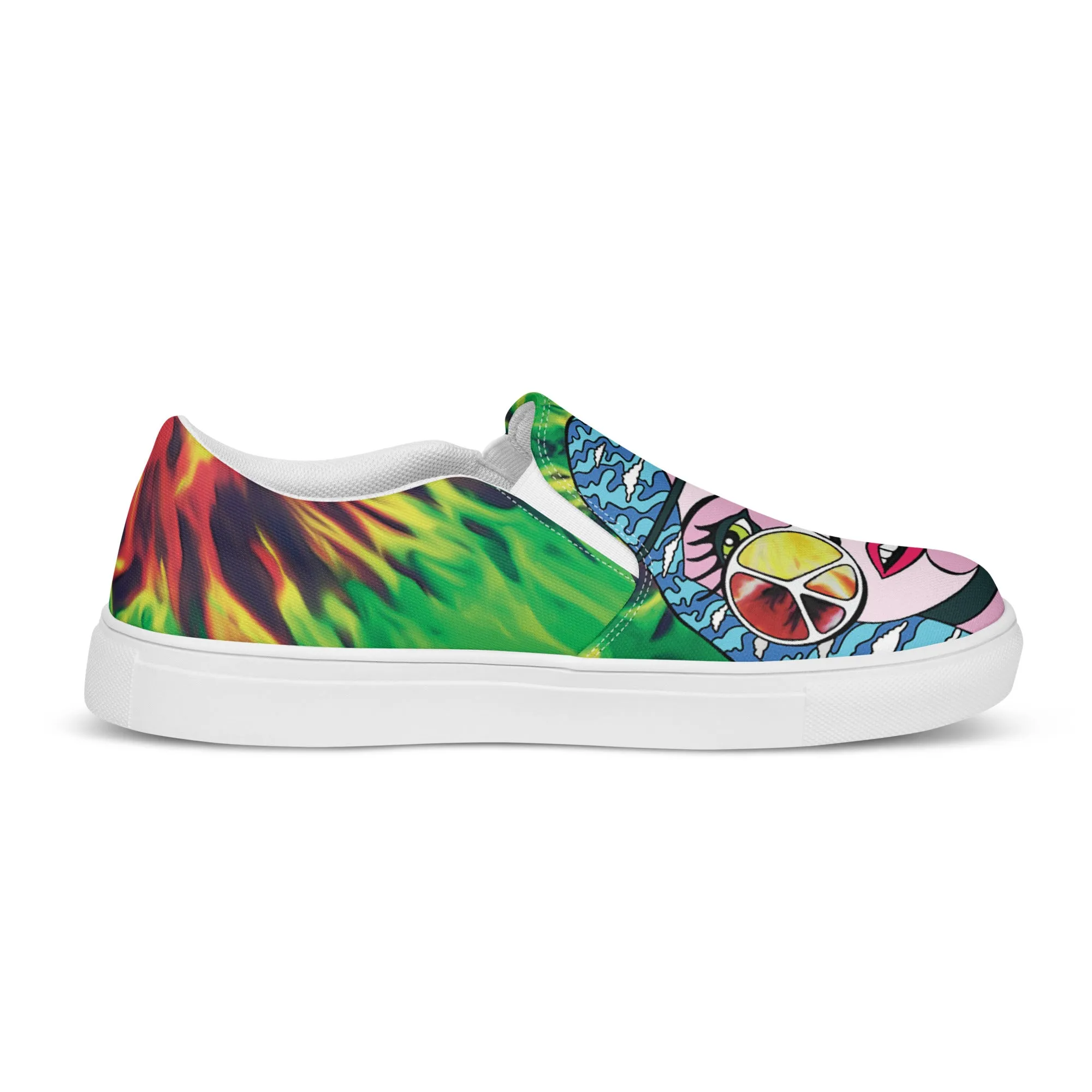 Women’s slip-on canvas shoes - Psychedelic Girl SG010
