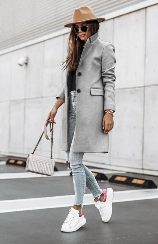 Women's Woven Winter Coat