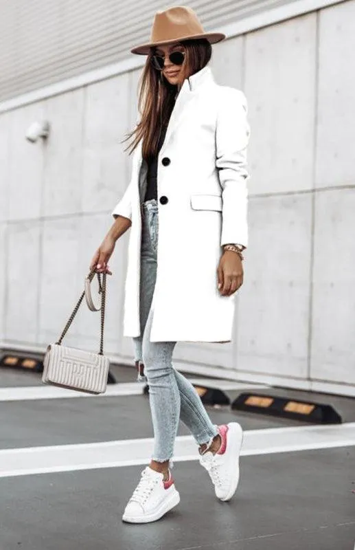 Women's Woven Winter Coat