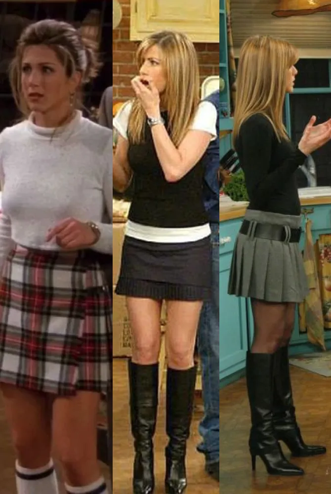Wool-blend Mini Skirt in Houndstooth
