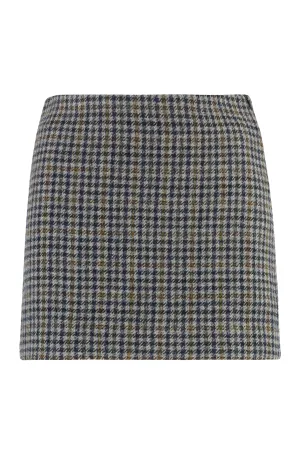 Wool mini skirt
