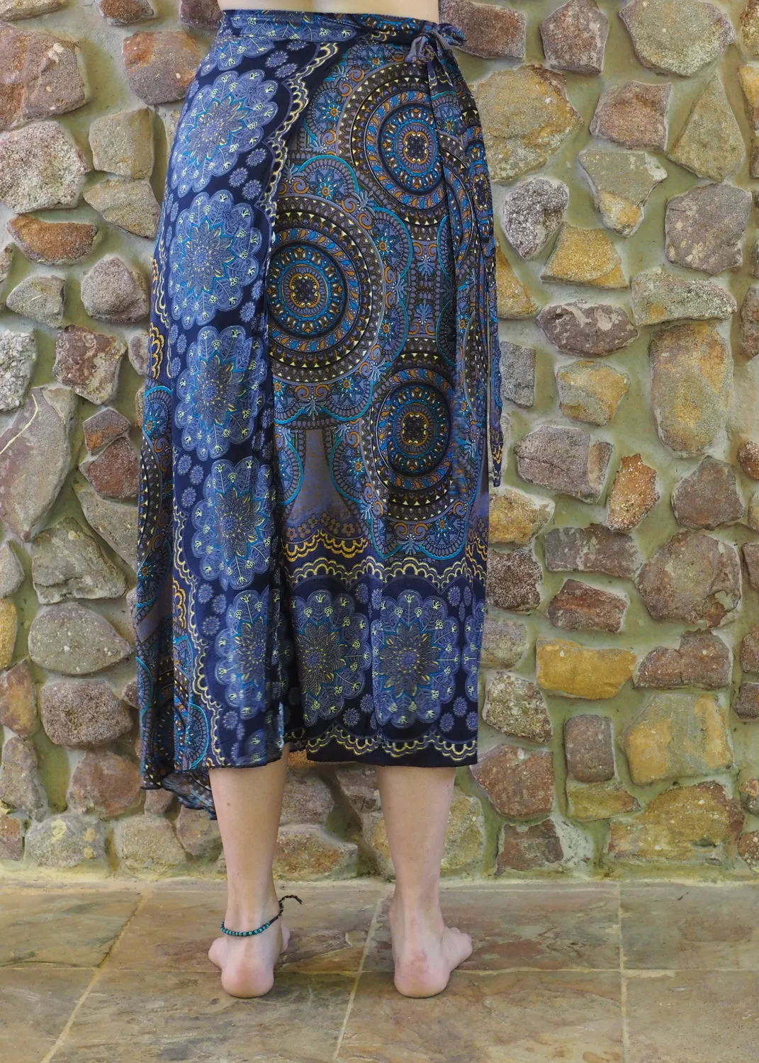 Wrap-Around Skirt - Blue